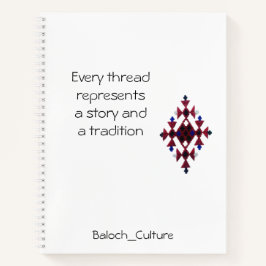 Balochi Spiral Notebook für Studenten Notizbuch