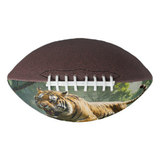 Balón de Fútbol Americano Tigre Feroz Atacando Football