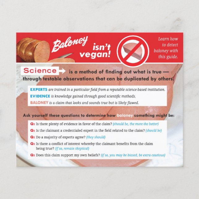 Baloney Detection Guide Flyer (Vorne)