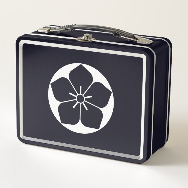 Balonische Blume aus Reiskuchen Metall Lunch Box (Vorderseite)