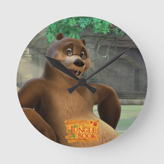 Baloo 5 runde wanduhr (Vorderseite)
