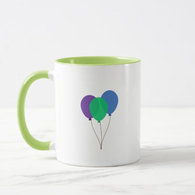 Baloons Moderne Kunst Tasse (Links)