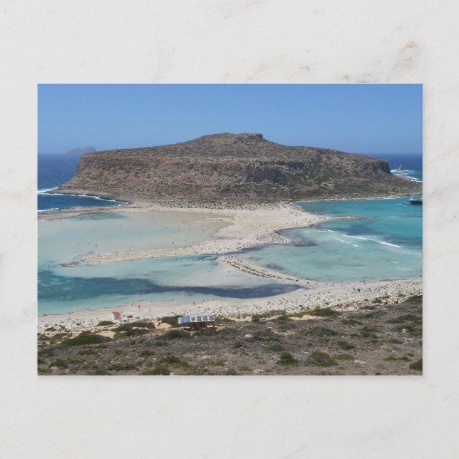 Balos Lagoon, Kreta Griechenland Beach Postcard Postkarte (Vorderseite)