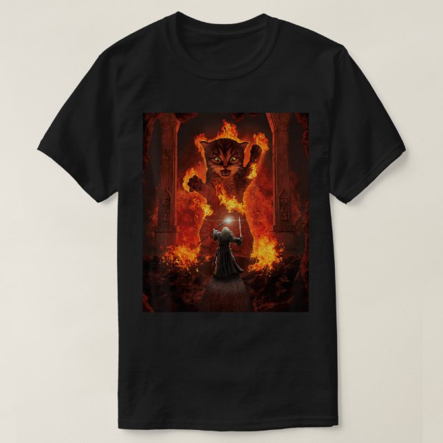 Balrog Cat T-Shirt (Design vorne)