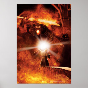 Balrog Versus Gandalf™ Poster