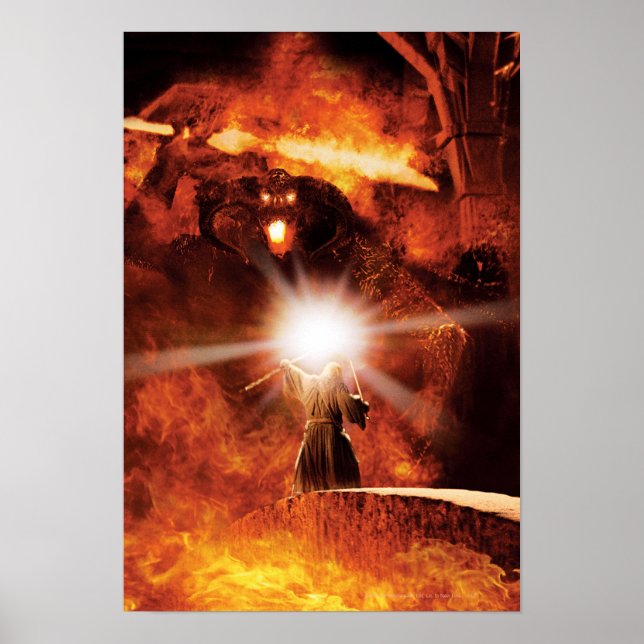 Balrog Versus Gandalf™ Poster (Vorne)