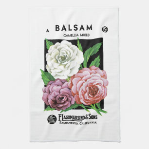 Balsam Seed Packet Label Geschirrtuch