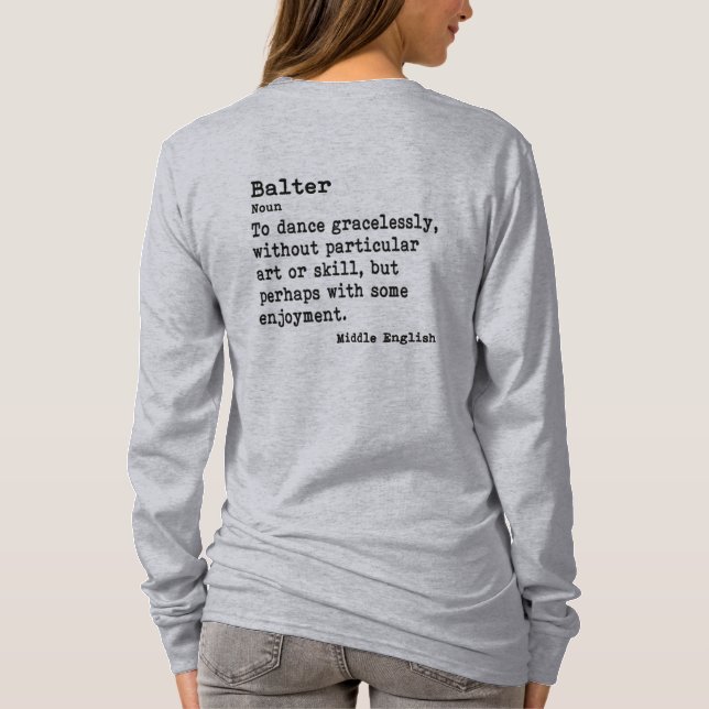 Balter: Langschläfer Crew Neck T-Shirt (Rückseite)