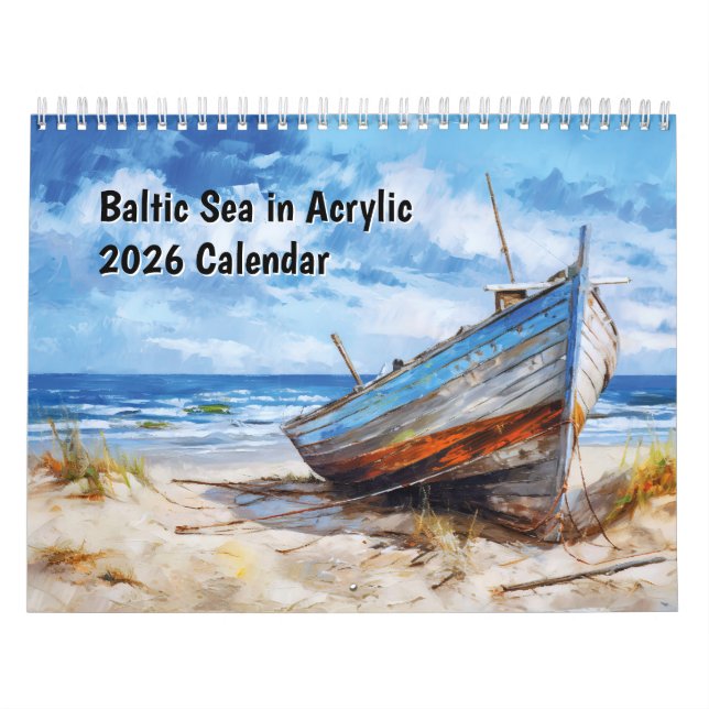 Baltic Sea in Acrylic – 2026 Calendar Kalender (Titelbild)
