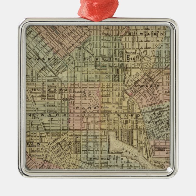 Baltimore 2 silbernes ornament (Vorne)