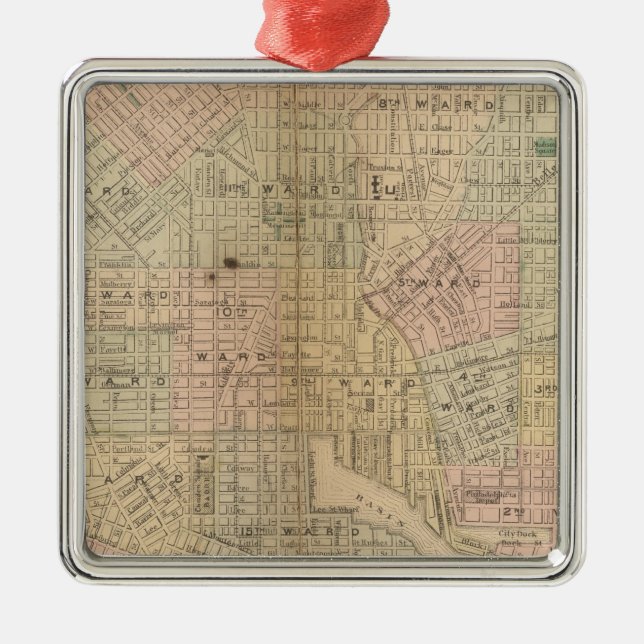 Baltimore 3 ornament aus metall (Vorne)