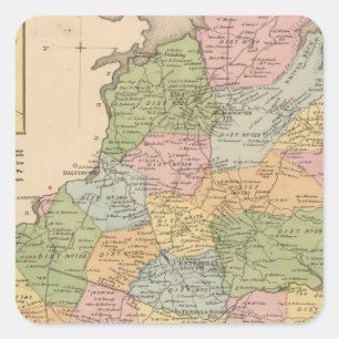 Baltimore 6 quadratischer aufkleber