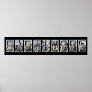 BALTIMORE Alphabet Letter Name Art Poster