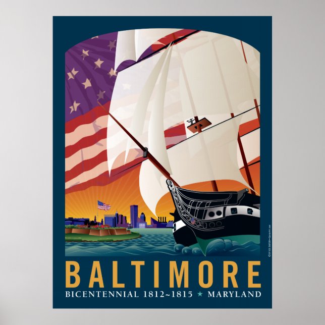 Baltimore: Am frühen Morgenlicht Poster (Vorne)