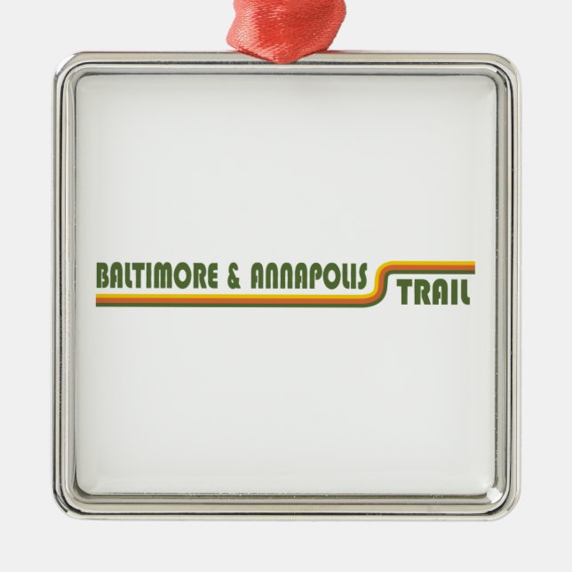 Baltimore & Annapolis Ornament Aus Metall (Vorne)