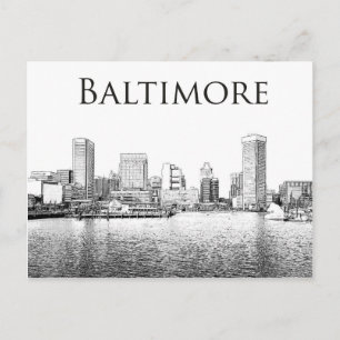 Baltimore: Aussicht auf den Innenhafen Postkarte