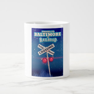 Baltimore Bahnübergang Poster. Jumbo-Tasse