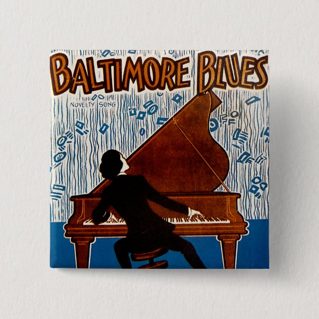 Baltimore Blues Button (Vorderseite)