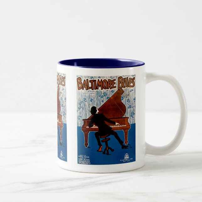Baltimore Blues Zweifarbige Tasse (Rechts)