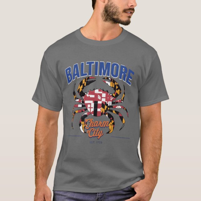 Baltimore Charme Stadt 1 T-Shirt (Vorderseite)
