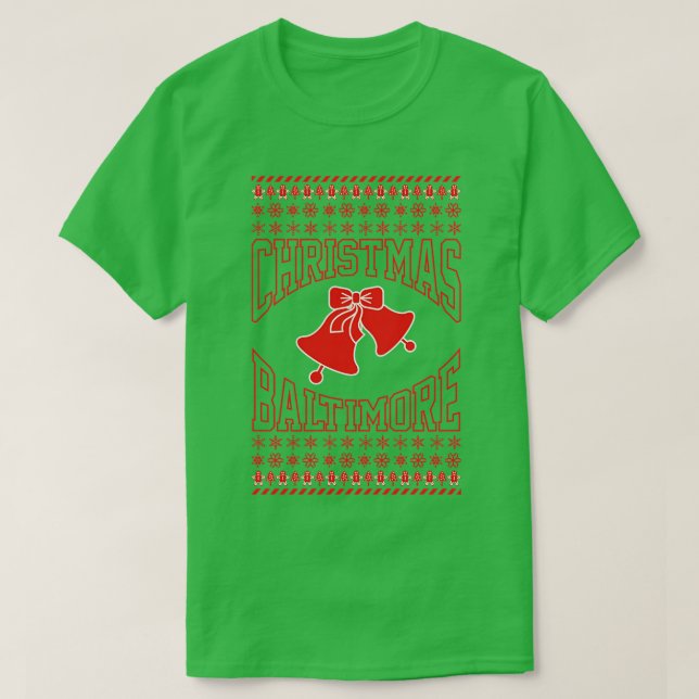 Baltimore Christmas T-Shirt (Design vorne)