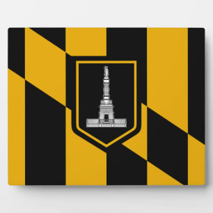 Baltimore City Flag Fotoplatte