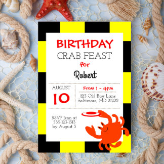 Baltimore Crab Nautical Jeder Anlass Einladung