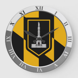 Baltimore flag Large Clock Große Wanduhr