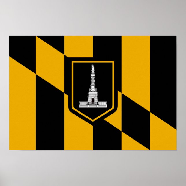 Baltimore Flag Poster (Vorne)