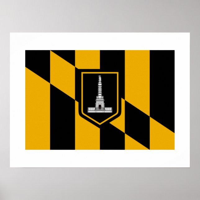 Baltimore-Flagge Poster (Vorne)