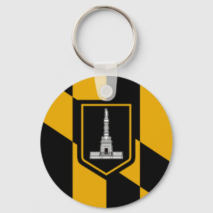 Baltimore-Flagge Schlüsselanhänger