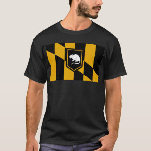 Baltimore-Flaggen-Ratten-Shirt T-Shirt