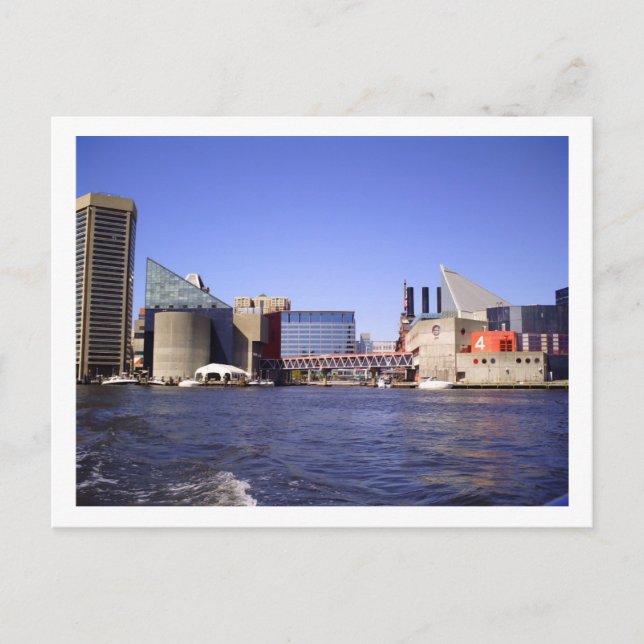 Baltimore Harbour Postkarte (Vorderseite)