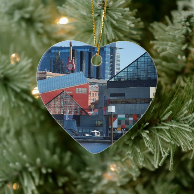 Baltimore Inner Harbour Keramik Ornament (Baum)