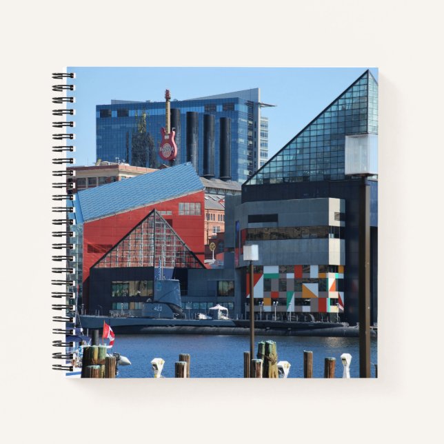 Baltimore Inner Harbour Notizbuch (Vorderseite)