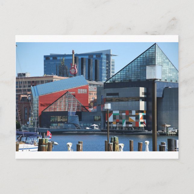 Baltimore Inner Harbour Postkarte (Vorderseite)