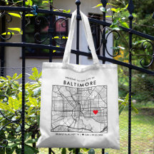 Baltimore Liebe Locator | City Map Wedding Welcome