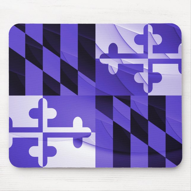 Baltimore Lila Maryland State Flag Mouse Pad Mousepad (Vorne)