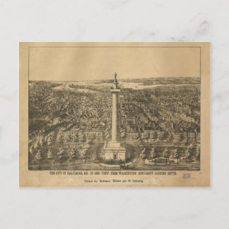 Baltimore, Maryland 1880 Postkarte