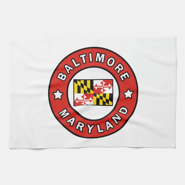 Baltimore Maryland Geschirrtuch (Horizontal)