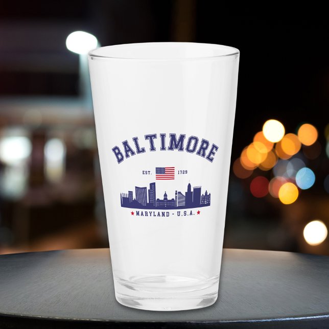 Baltimore Maryland Modern Skyline city Glas (Von Creator hochgeladen)