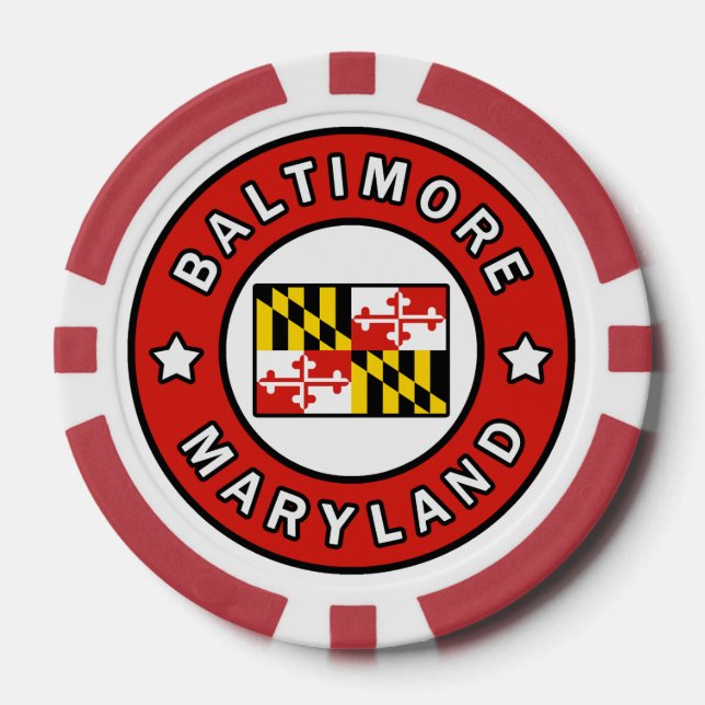 Baltimore Maryland Pokerchips (Vorderseite)