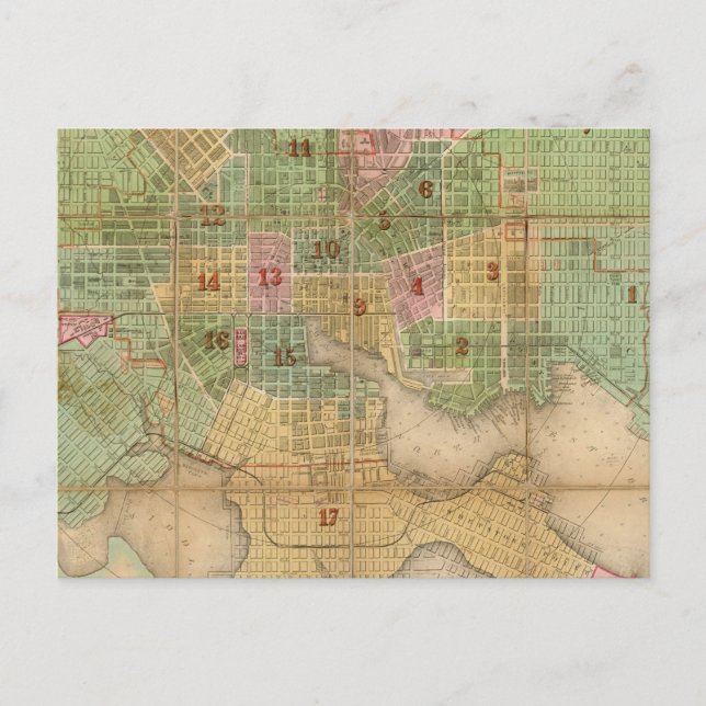 Baltimore, Maryland Postkarte (Vorderseite)