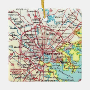 Baltimore Maryland Schmuck Keramikornament