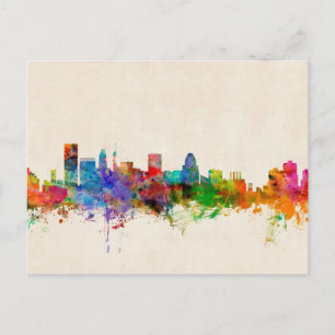 Baltimore Maryland Skyline Cityscape Postkarte