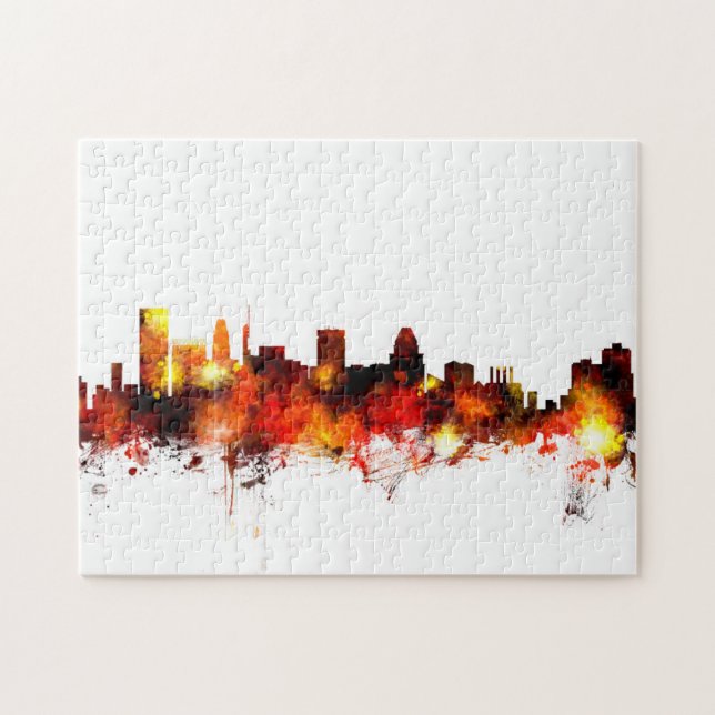 Baltimore Maryland Skyline Puzzle (Horizontal)