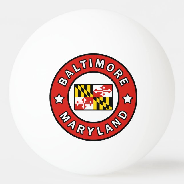 Baltimore Maryland Tischtennisball (Vorderseite)