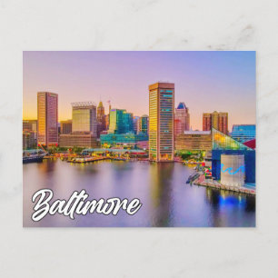 Baltimore, Maryland, USA Postkarte