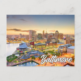 Baltimore, Maryland, Vereinigte Staaten Postkarte