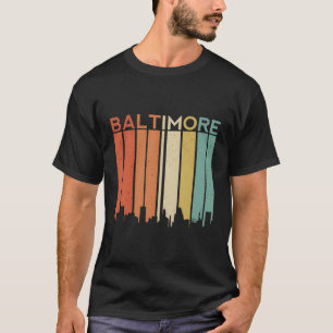 Baltimore Maryland Vintag Retro City Urban Skylin T-Shirt